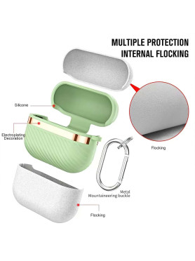 Leewello LW-346 Θήκη Σιλικόνης σε Μαύρο χρώμα για Apple AirPods Pro