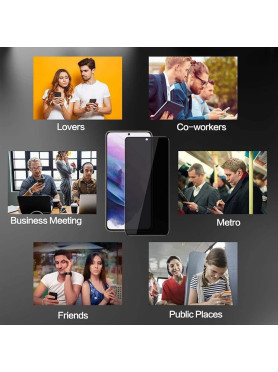 Leewello Antispy Privacy Full Face Tempered Glass Μαύρο (iPhone 12 / 12 Pro)