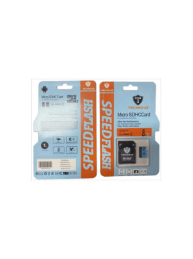 Technovo Micro microSDHC 8GB Class 10 με αντάπτορα