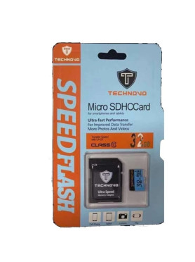 Technovo Micro microSDHC 8GB Class 10 με αντάπτορα