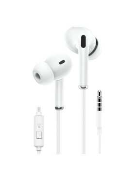 Leewello EJ-025 In-ear Handsfree με Βύσμα USB-C Λευκό