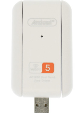 Ασύρματος Usb Αντάπτορας Δικτύου Κεραία Wifi 5ghz Ac1200 Dual Band 866mbps 802.11ac Λευκό