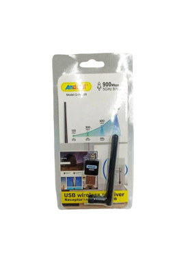 Andowl Q-A220B Αντάπτορας Δικτύου USB με Ασύρματη Σύνδεση Wi-Fi 900Mbps και Αποσπώμενη Κεραία