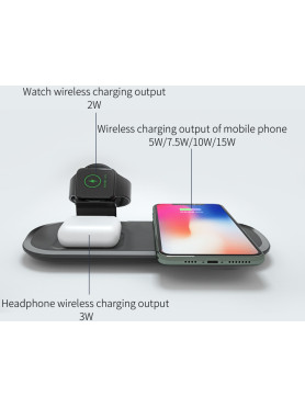 Atito Ασύρματος Φορτιστής (Qi Pad) 5W Μαύρος (Atito OJD55)