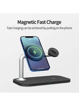 Factory Ασύρματος Φορτιστής (Qi Pad) 15W Power Delivery / Quick Charge 3.0 Μαύρος (OJD-85)