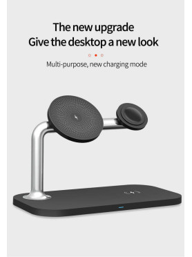 Factory Ασύρματος Φορτιστής (Qi Pad) 15W Power Delivery / Quick Charge 3.0 Μαύρος (OJD-85)