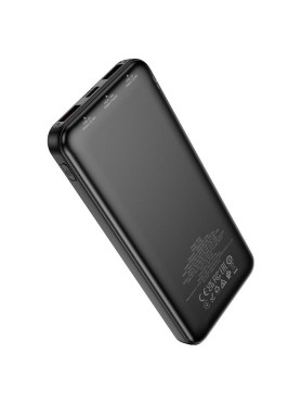 Hoco J136 Sirui Power Bank 10000mAh 22.5W με 2 Θύρες USB-A και Θύρα USB-C Μαύρο