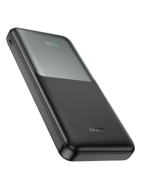 Hoco J136 Sirui Power Bank 10000mAh 22.5W με 2 Θύρες USB-A και Θύρα USB-C Μαύρο