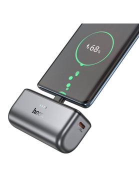 Hoco Q31 USB-C Power Bank 5000mAh Γκρι