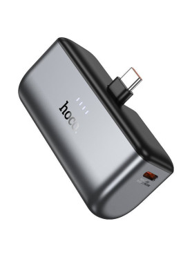 Hoco Q31 USB-C Power Bank 5000mAh Γκρι