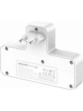 Ldnio SC2311 Αντάπτορας Πρίζας από Universal σε Ελλάδας με 3 Θύρες USB