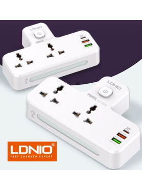 Ldnio SC2311 Αντάπτορας Πρίζας από Universal σε Ελλάδας με 3 Θύρες USB