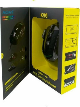 aoas K90 Gaming Ποντίκι 3200 DPI Μαύρο