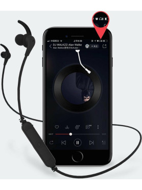 Remax RB-S25 In-ear Bluetooth Handsfree Ακουστικά με Αντοχή στον Ιδρώτα Μαύρα