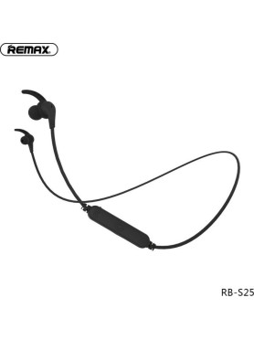 Remax RB-S25 In-ear Bluetooth Handsfree Ακουστικά με Αντοχή στον Ιδρώτα Μαύρα