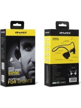 Awei A840BL In-ear Bluetooth Handsfree Ακουστικά με Αντοχή στον Ιδρώτα Μαύρα