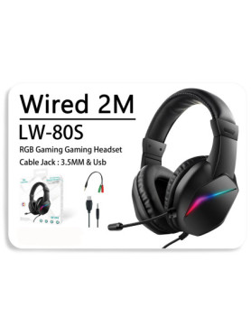 Leewello LW-80S Gaming Headset με σύνδεση USB