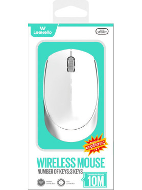 Leewello YPX-042 Ασύρματο Bluetooth Ποντίκι Λευκό
