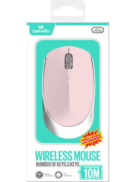 Leewello YPX-042 Ασύρματο Bluetooth Ποντίκι Ροζ