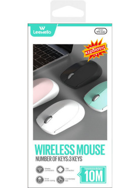 Leewello YPX-042 Ασύρματο Bluetooth Ποντίκι Μαύρο