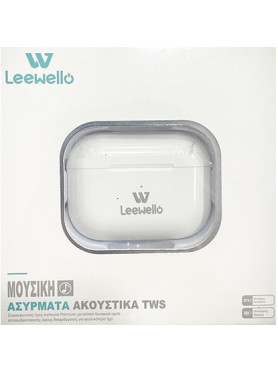 Leewello WP-422 In-ear Bluetooth Handsfree Ακουστικά με Θήκη Φόρτισης Λευκά