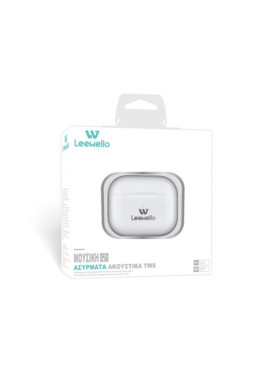 Leewello WP-422 In-ear Bluetooth Handsfree Ακουστικά με Θήκη Φόρτισης Λευκά