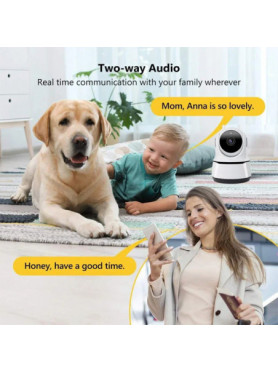 Leewello LW-343 IP Κάμερα Παρακολούθησης Wi-Fi Full HD 1080p με Αμφίδρομη Επικοινωνία και Φακό 3.6mm