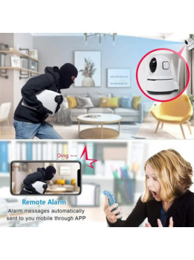 Leewello LW-343 IP Κάμερα Παρακολούθησης Wi-Fi Full HD 1080p με Αμφίδρομη Επικοινωνία και Φακό 3.6mm