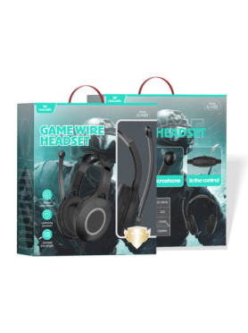 Leewello EJ-032 Over Ear Gaming Headset με σύνδεση 2x3.5mm