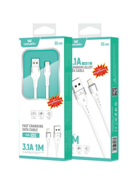 Leewello SJX-208 USB to Lightning Cable Λευκό 1m
