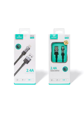 Leewello Lw-228 USB-A to Lightning Cable Μαύρο 1m (783218-ΜΑΥΡΟ)