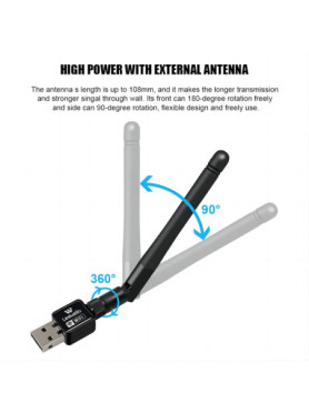 Leewello YPX-004 Ασύρματος USB Αντάπτορας Δικτύου με Αποσπώμενη Κεραία 150Mbps