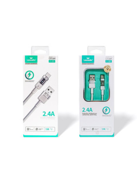 Leewello USB 2.0 Cable USB-C male - USB-A Λευκό 1m (783219-1-ΛΕΥΚΟ)