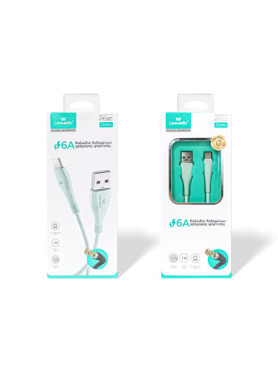 Leewello USB 2.0 Cable USB-C male - USB-A Πράσινο 1m (783217-ΠΡΑΣΙΝΟ)