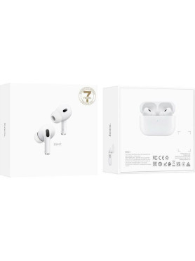 Hoco EW47 Earbud Bluetooth Handsfree Ακουστικά με Θήκη Φόρτισης Λευκά