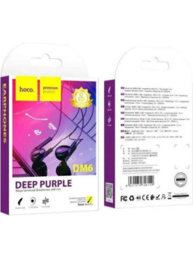 Hoco In-ear Handsfree Ακουστικά με Βύσμα 3.5mm Μαύρο