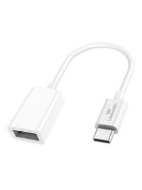 Leewello Μετατροπέας micro USB male σε micro USB female Λευκό