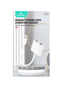 Leewello Μετατροπέας USB-C male σε USB-C male Λευκό