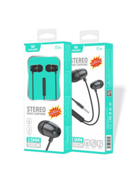 Leewello EJ-031 In-ear Handsfree με Βύσμα USB-C Μαύρο