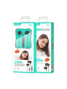 Leewello EJ-061 In-ear Handsfree με Βύσμα 3.5mm Μαύρο