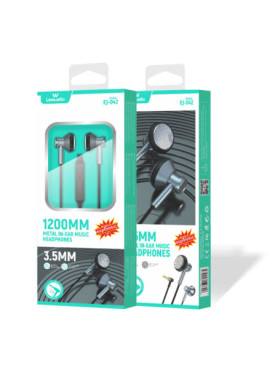 Leewello Ej-042 In-ear Handsfree Ακουστικά με Βύσμα 3.5mm Γκρι