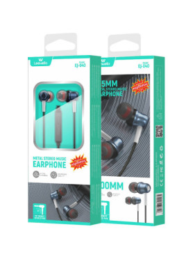 Leewello EJ-040 In-ear Handsfree με Βύσμα 3.5mm Μπλε