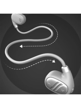 Leewello LW-91 Earbud Bluetooth Handsfree Ακουστικά Γκρι