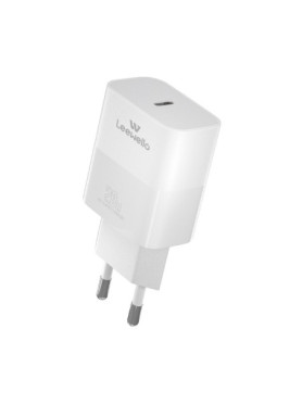Leewello Φορτιστής με Θύρα USB-C και Καλώδιο USB-C 20W Λευκός (LW-CDQ18)