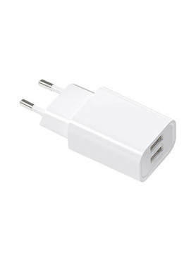 Xipin Φορτιστής με 2 Θύρες USB-A και Καλώδιο Lightning Λευκός (EU-10T)