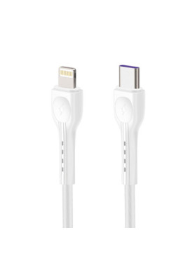Leewello Φορτιστής με Θύρα USB-A και Θύρα USB-C και Καλώδιο Lightning 20W Λευκός (Lw-153)