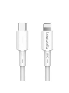 Leewello Φορτιστής με Θύρα USB-C και Καλώδιο Lightning 20W Λευκός (CDQ19)