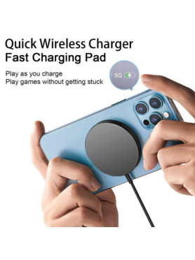 Leewello Ασύρματος Φορτιστής (Qi Pad) 15W Μαύρος (LW-166)