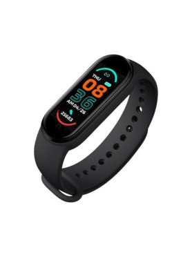 Leewello M6 Smart Band με Παλμογράφο Μαύρο