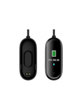 Leewello M6 Smart Band με Παλμογράφο Μαύρο